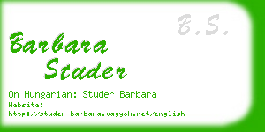 barbara studer business card
